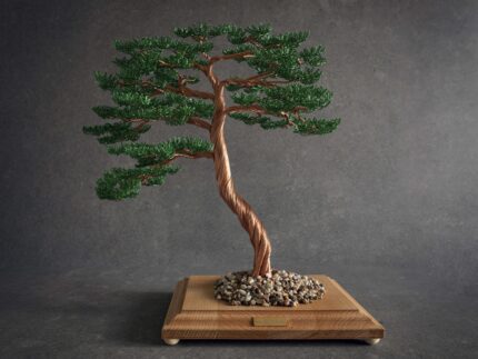 WireBonsai ELEGANT hnedá/zelená_borovica